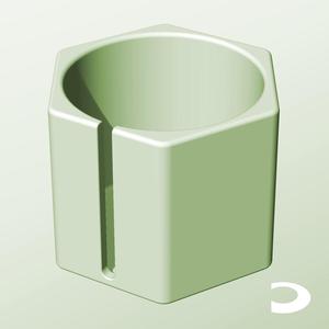 CH128-120-S Slotted Modular Stacking Storage Boxes Bins | Printable Objects - Infinite Containers | stl file for 3d printing