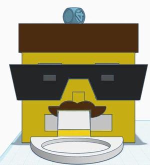 Block Head Dice tower   