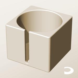 CS96-85-S Slotted Modular Stacking Storage Boxes Bins | Printable Objects - Infinite Containers | stl file for 3d printing