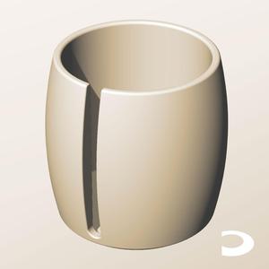 CR96-115-S Slotted Modular Stacking Storage Boxes Bins | Printable Objects - Infinite Containers | stl file for 3d printing