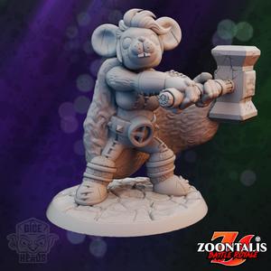 Mouse Barbarian (pre-supported included)