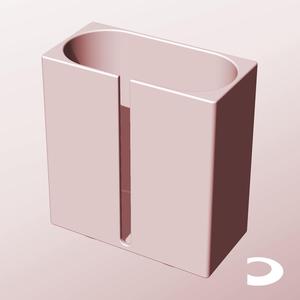CX68-160-SB Slotted Modular Stacking Storage Boxes | Printable Objects - Infinite Containers | stl file for 3d printing