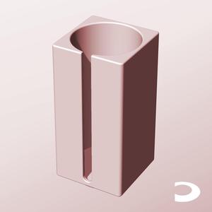 CS68-150-S Slotted Modular Stacking Storage Boxes | Printable Objects - Infinite Containers | stl file for 3d printing