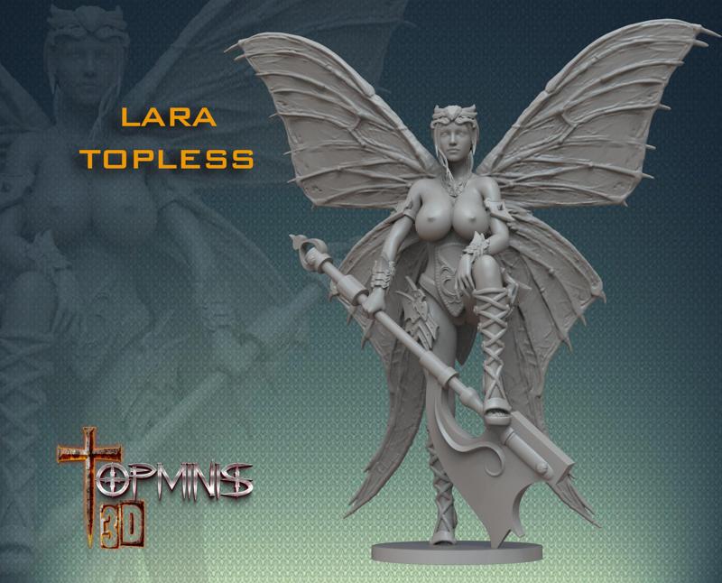 GUERRERA DESNUDA PARA JUEGOS DE ROLL