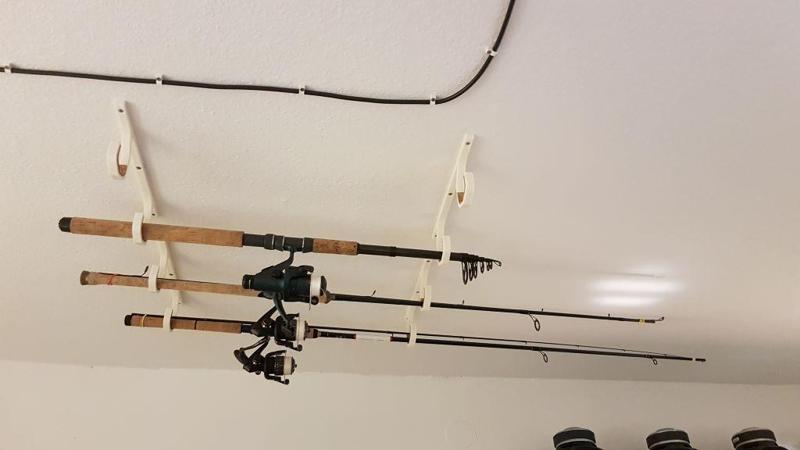 Ceiling mount hook rod holder fishing rod Rutenhalter Angel