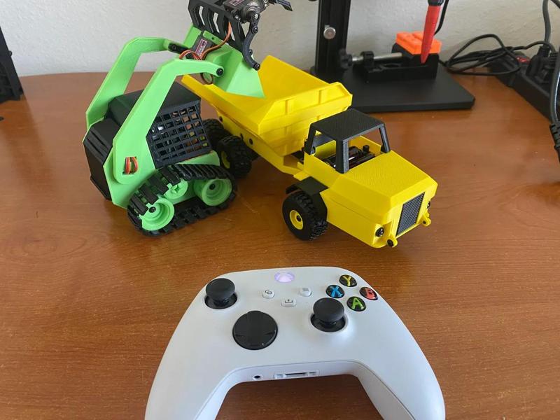 3D Printed RC Articulated Dump Truck   