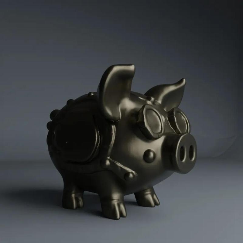 Steampig Piggy Bank (Steampunk Pig)   