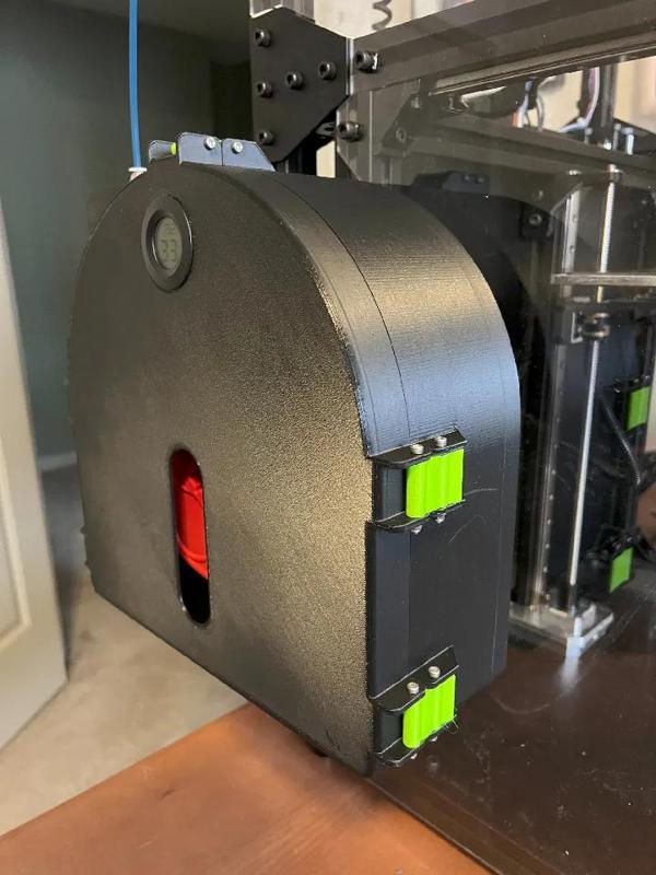 Filament Canister, with Desiccant, Hygrometer & Thermometer (RatRig)   