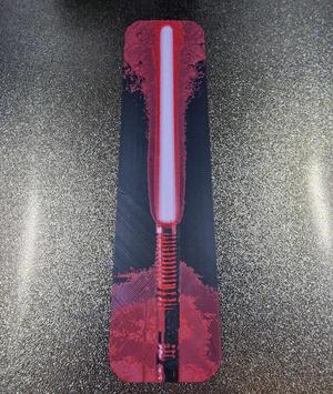 Darth vader lightsaber hueforge bookmark