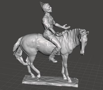 Native Rider Figure