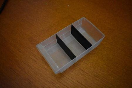 Small parts storage drawer divider