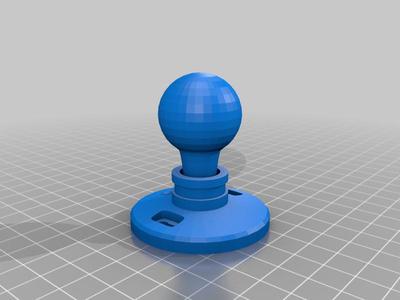 Lamp holder with light bulb