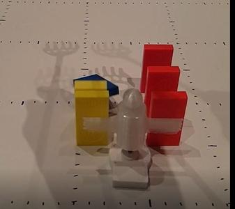 Bonhomme pour changement de direction 1/2 pour Domino rallye