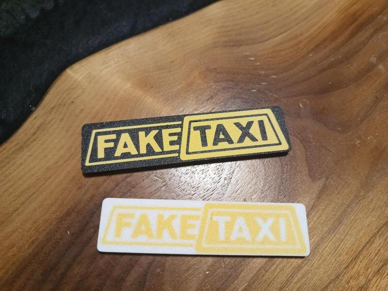 Refrigerator Magnet Fake Taxi