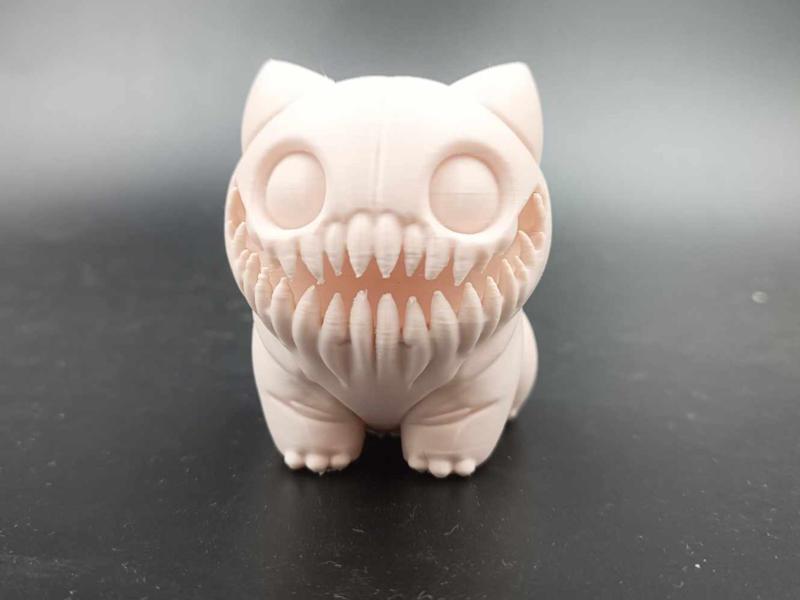 Creepy-Cute Monster Cat – Horror Figurine