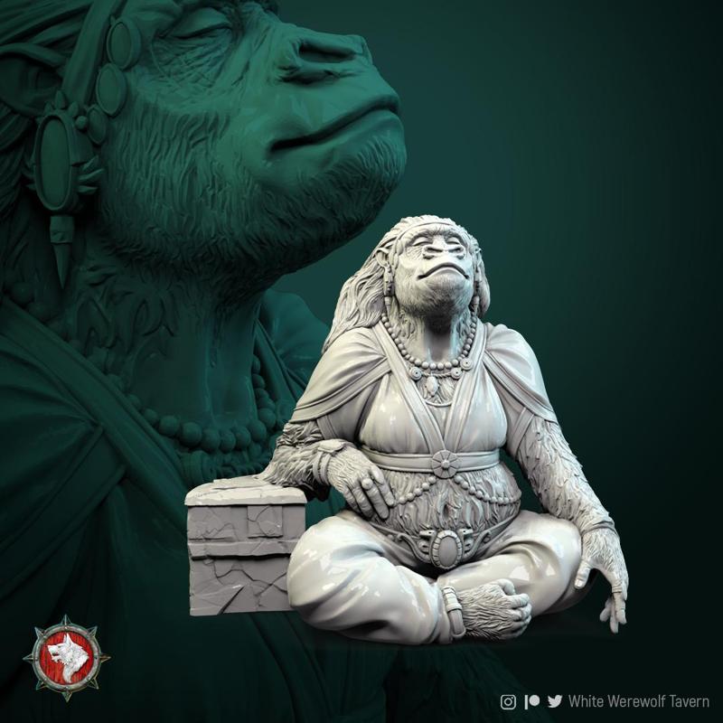 Monkey King wife 32mm and 75mm pre-supported