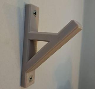 A simple motorcycle helmet hanger