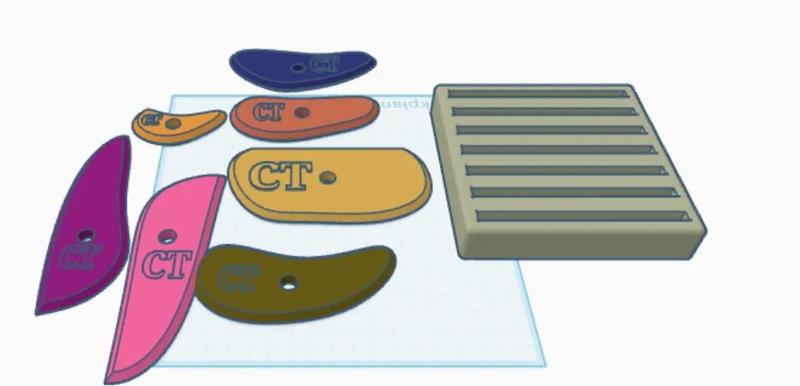 Ceramic rib's whole set   