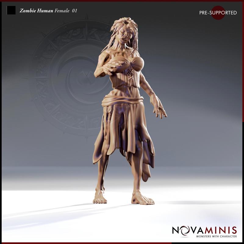 Zombie Human Female 01