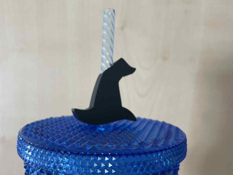 Witch Hat Straw Topper