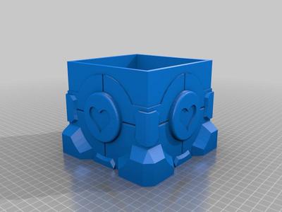Companion Cube Hollowed Box Remix