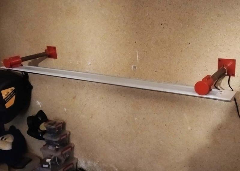 Wall detached light bar fixture