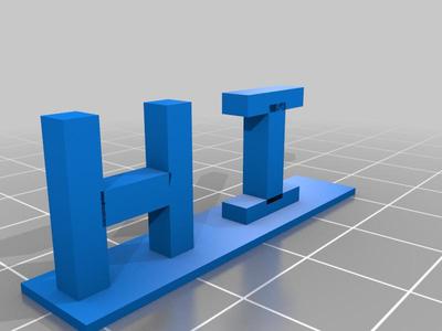 Hi sign 