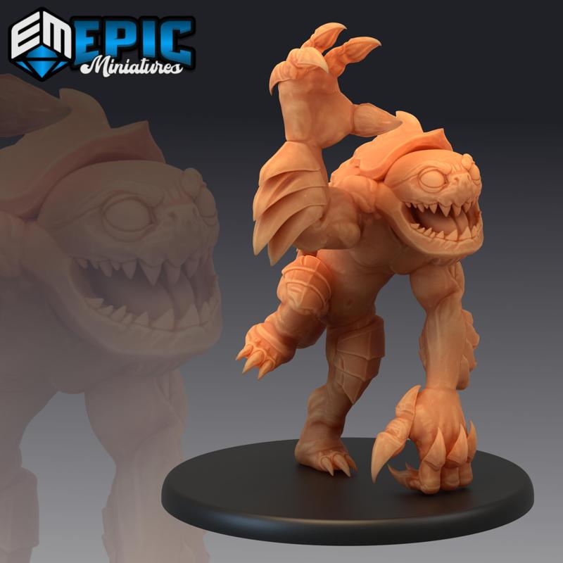 Swamp Abomination Attacking / Marsh Creature / Turtle Beast