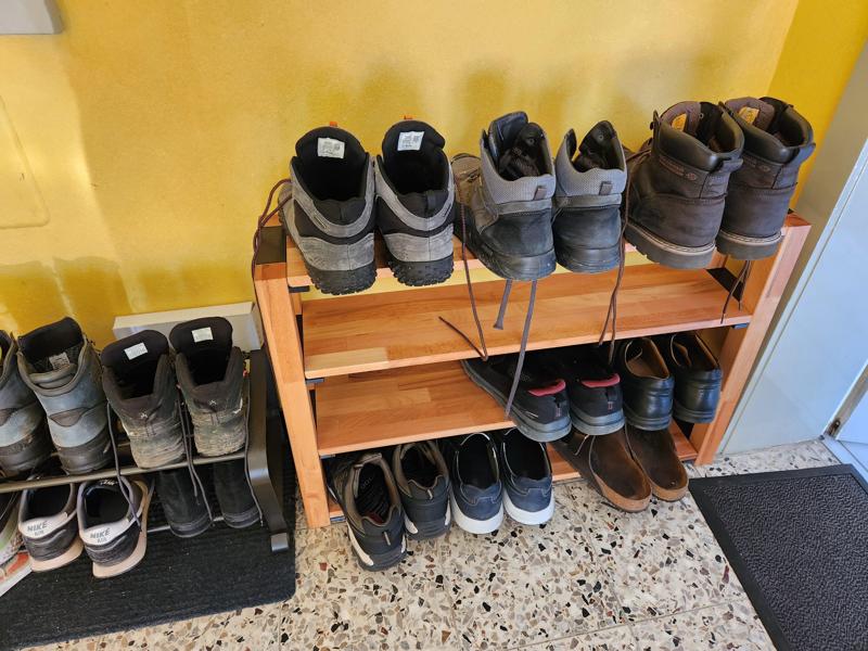 Wooden Shoe Rack