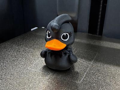 Lady duck - Black death, rock, metal figure