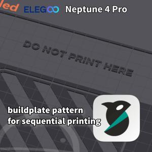 Elegoo Neptune 4 / 4 Pro sequential printing buildplate