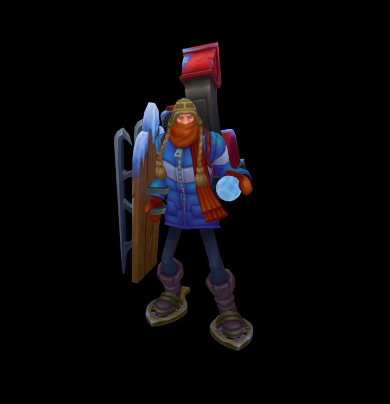 Snow Day Singed League of Legends 3D print model