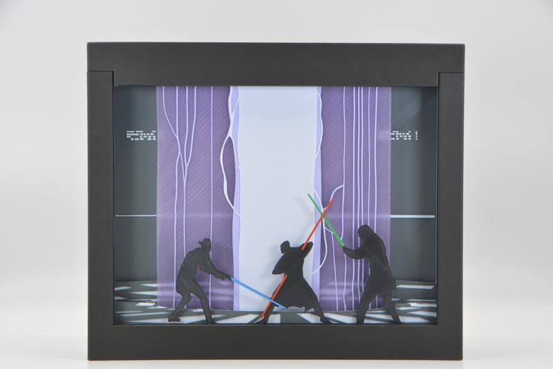 Star Wars Duel in Theed Shadow Box
