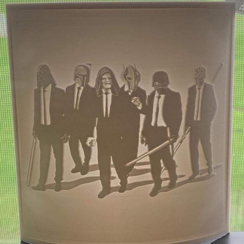 Reservoir Dogs Meets Star Wars Lithophane