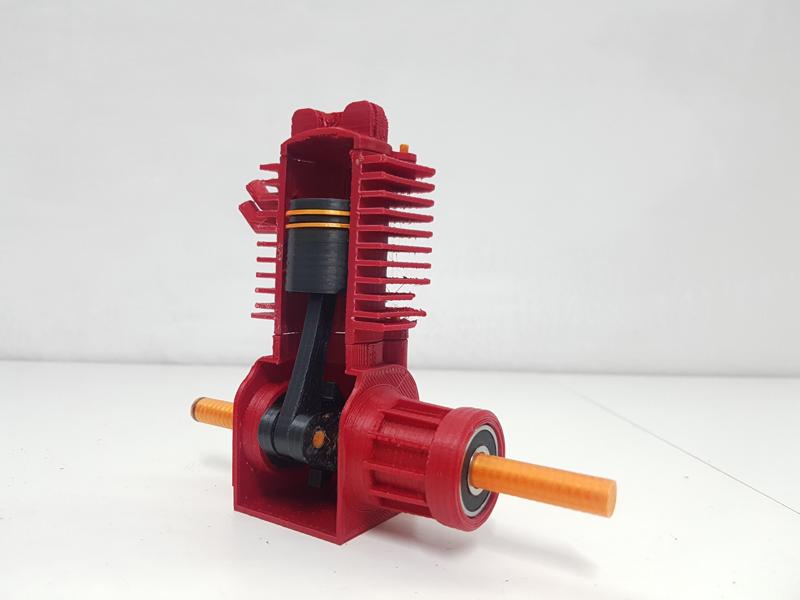 FULLY Printable 2 STROKE ENGINE Model - Realistic & Working