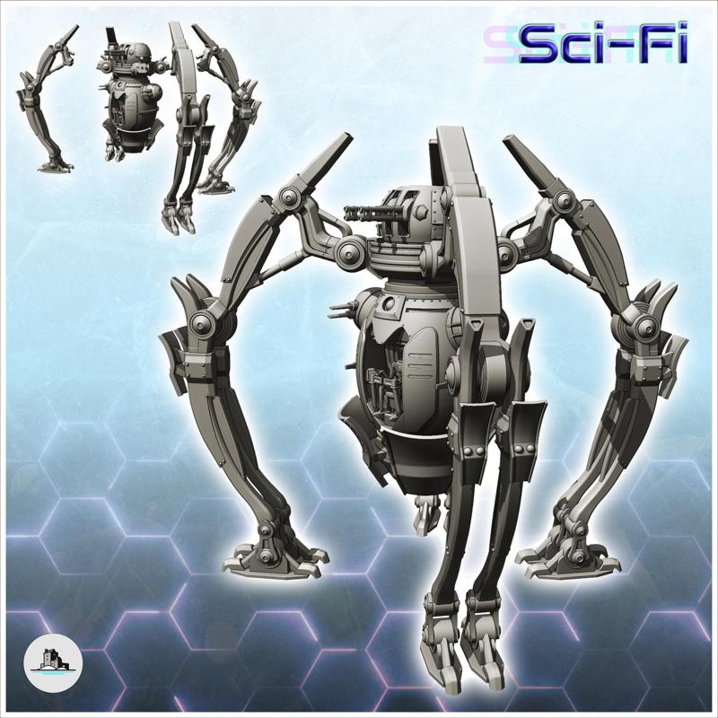 Eerin combat robot (24) - Future Sci-Fi SF Post apocalyptic Tabletop Scifi Wargaming Planetary exploration RPG