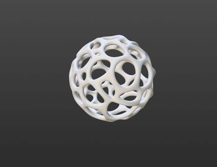Voronoi Ball - Printer Overhang Test