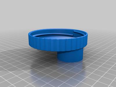 Mason jar lid with spout added