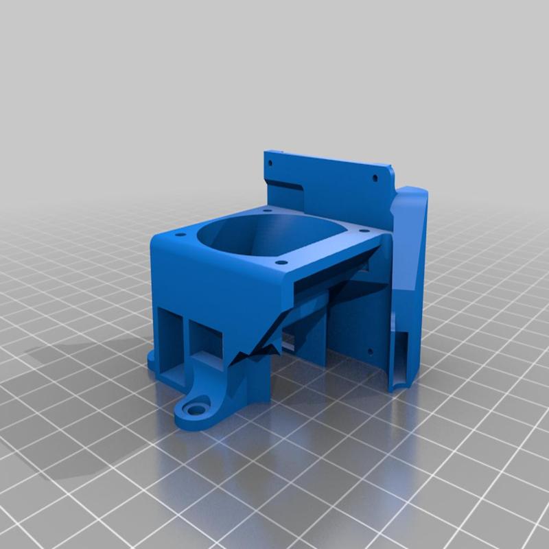 CNC Kitchen Fan Adapter Anet E12 modified for Creality Hotend