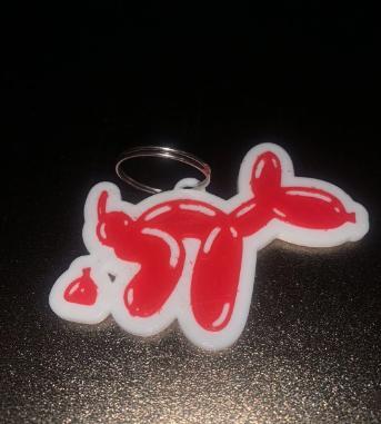 funny balloon dog Keychain