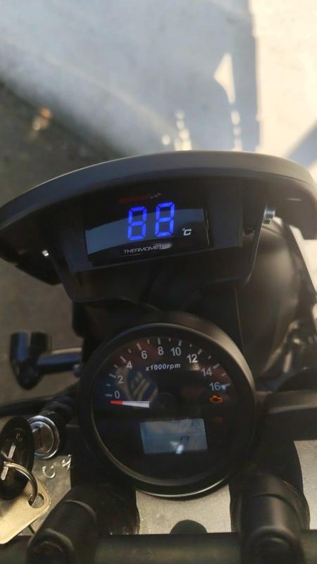 Brixton Felsberg 125 temperature display holder for koso displays