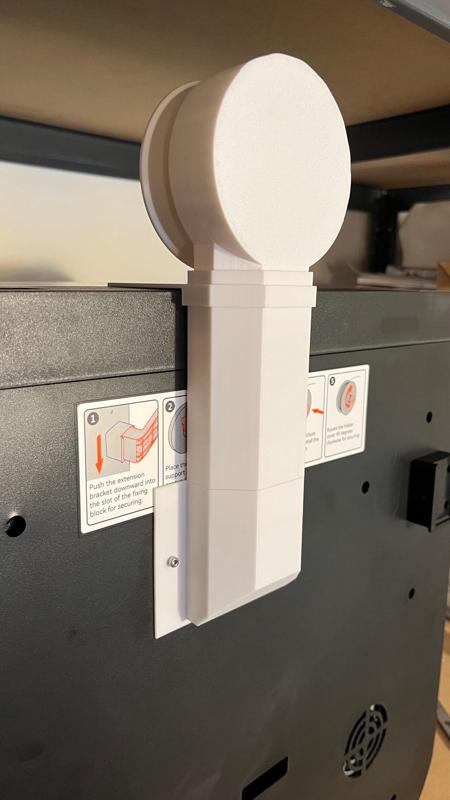 Qidi Q1 Pro Exhaust to 100mm ventilation hose