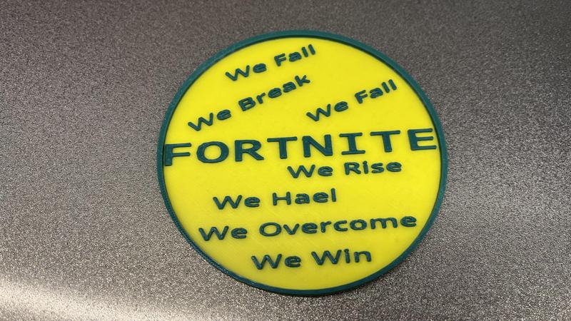 Fortnite Fail Coaster 2 Color Print