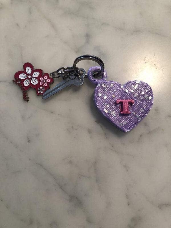 3D Heart Keyring