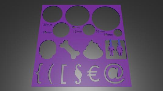 Zeichenschablone/Drawing Template