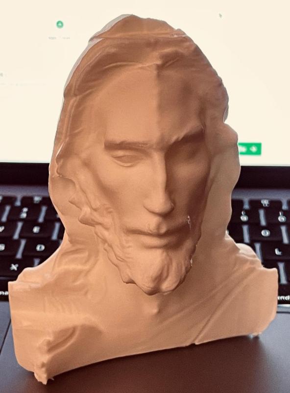 Shroud of Turin 3D Sculpture using Makerworld app