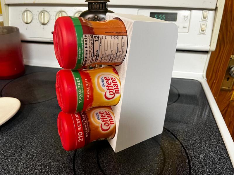 "Coffee Mate Powdered Creamer" vertical storage/organizer 