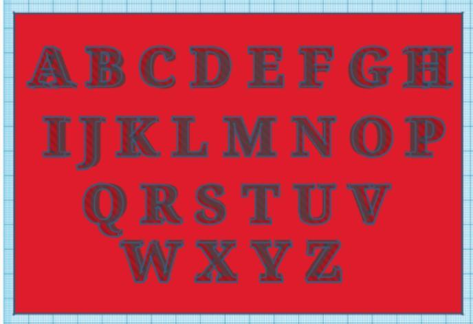 Capital Alphabet Stencil
