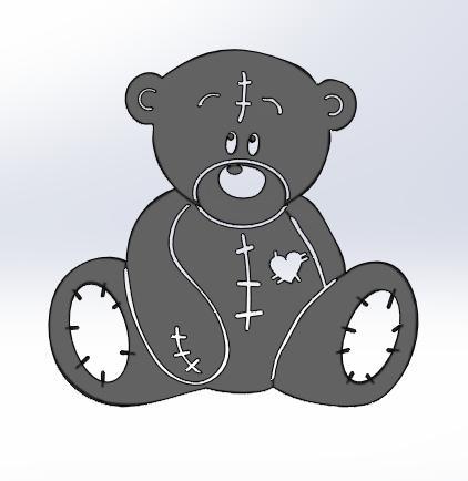 Teddy Bear Drawing Template