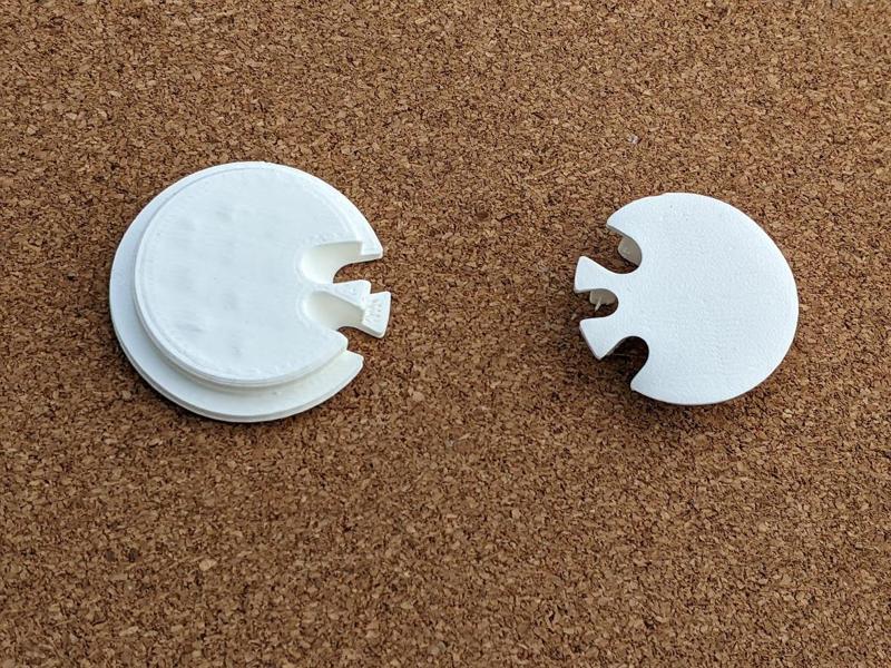 Deck plug for hole with cables through it